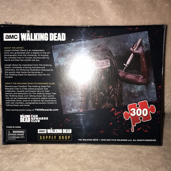 AMC The Walking Dead official Supply Drop Michonne 300 piece puzzle New - Picture 2 of 5